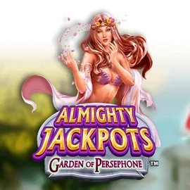Almighty Jackpots: Garden of Persephone game by Novomatic – logo hosted on Spin Dog Casino