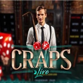 Live Craps game by Evolution – logo hosted on Spin Dog Casino