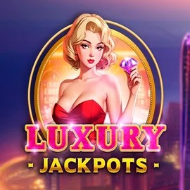 Luxury Jackpots slot logo by Triple Cherry at Spin Dog Casino