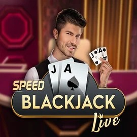 Official Live Casino logo: Speed Blackjack by Pragmatic Play at Spin Dog Casino