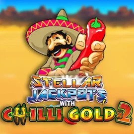 Stellar Jackpots with Chilli Gold x2 logo – Jackpots by Lightning Box Game at Spin Dog Casino