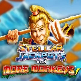 Stellar Jackpots with More Monkeys by Lightning Box Game, showcased at spindogscasino.net – game logo