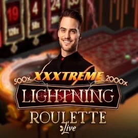 XXXtreme Lightning Roulette logo by Evolution at Spin Dog Casino
